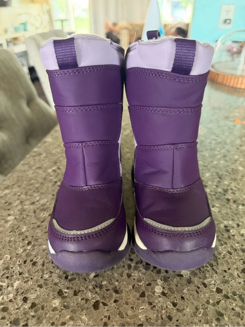 Lands' End Purple Kids' Rain & Snow Boots